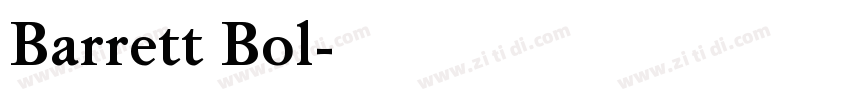 Barrett Bol字体转换